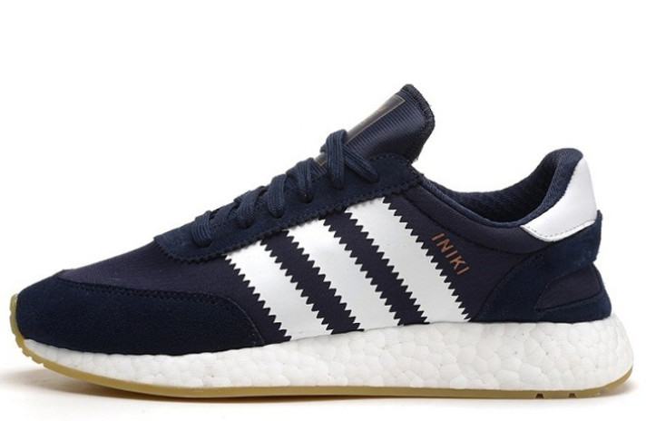 Кроссовки ADIDAS Iniki Runner Collegiate Navy White BY9729 синие