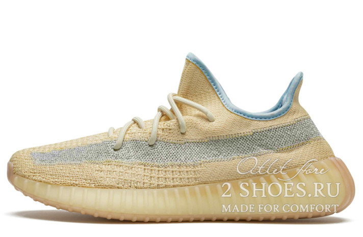 Кроссовки Adidas Yeezy Boost 350 V2 Linen FY5158 желтые