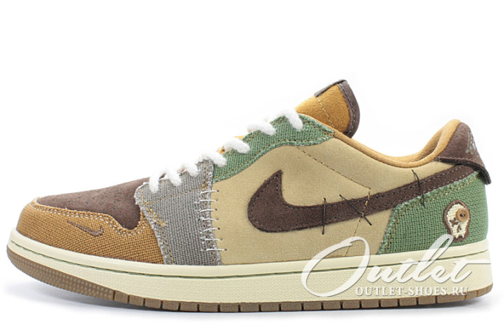 Кроссовки Nike Air Jordan 1 Low Winter Zion Williamson Voodoo  коричневые