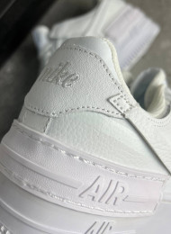 Кроссовки Nike Air Force 1 Low Shadow Triple White живое фото 4
