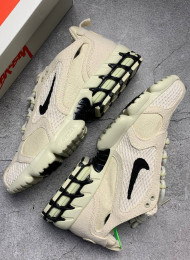 Кроссовки Nike Air Zoom Spiridon Cage 2 Stussy Fossil живое фото 1