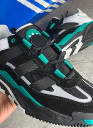 Кроссовки Adidas Niteball Black Sub Green живое фото 3
