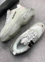 Кроссовки Balenciaga Triple S Clear Sole White живое фото 2