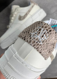 Кроссовки Nike Air Force 1 Pixel White Sail Snake живое фото 4