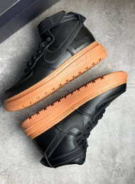 Кроссовки Nike Air Force 1 High Boot Gore-Tex Black Toffy живое фото 1